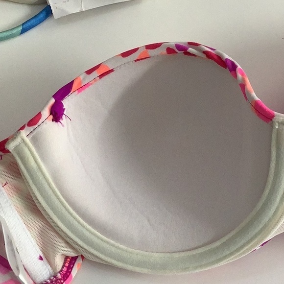 Hula Honey Size Medium Animal Print Padded Underwire Strapless Bikini Top. New - Picture 3 of 6